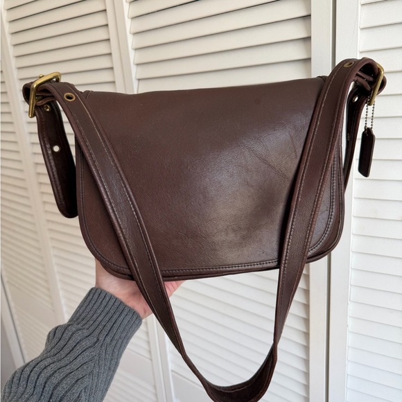 Vintage Coach Patricia Legacy Shoulder Bag Brown Flap 9951 - Picture 6 of 12